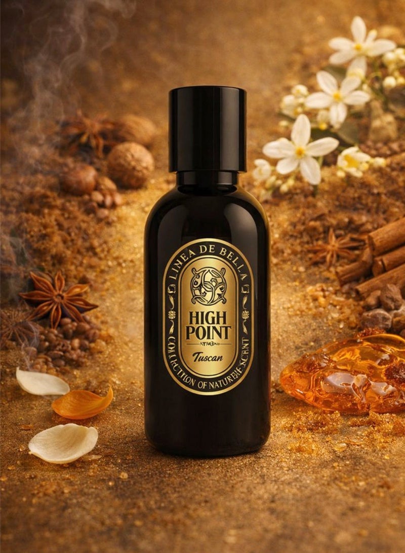 Linea De Bella Highpoint Collection Tuscan EDP 30ML – Long Lasting Perfume | Unisex | Amber, Almond & White Floral Notes - Image 1